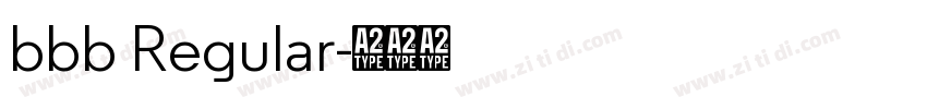 bbb Regular字体转换